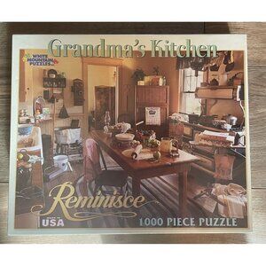 NEW White Mountain Puzzles GRANDMAS KITCHEN Reminisce 1000 Piece Puzzle 24 X 30"